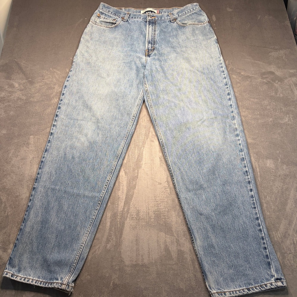 Levi's 560 Comfort Fit Jeans Mens 36x34 Blue Light Wash Loose Tapered Denim